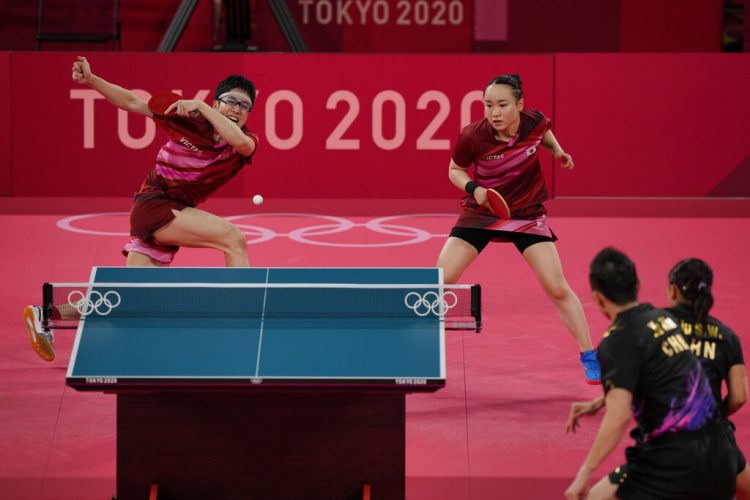 Japan upsets China for table tennis mixed doubles gold